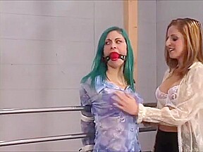 Ball Gagged and Tied to Bed