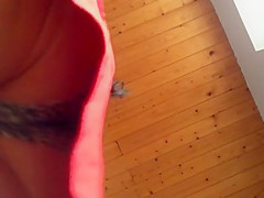 Bathroom open crotchet upskirt Offener Slip vorm Waschbecken