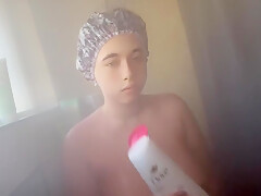 Bbw Taking A Shower