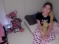 Bdsm Teenage Eats Her Slave Masters Cum Load