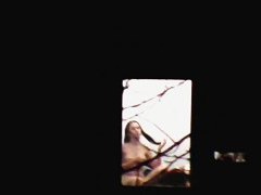 Beautiful Chinese girl exposes her body through the window
