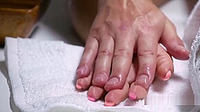 Beautiful Oiled Blonde Got Banged