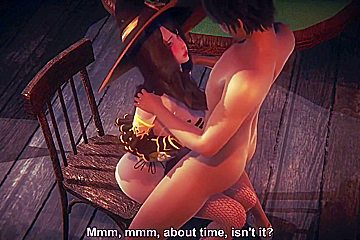 Beautiful Witch - Realistic Hentai - (uncensored)
