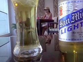 Beauty With A Pretty Face Enjoys A Large Ramrod In Her Twat