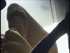 Bent over the this amateur gets nudity spied