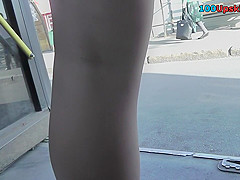 Best upskirt video of a skinny-butt bitch in a thong