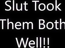 Bi Sissy CD in Double Pussy Fuck