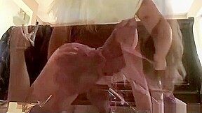 Big Tit Blonde Sucks Off A Giant Dildo And Plays With Boobs