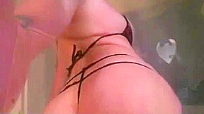 Big Tit Blonde Sucks Off A Giant Dildo And Plays With Boobs