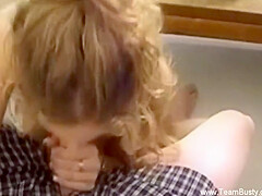 Big Tit Redhead Amateur Blowjob