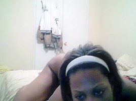 Big Titted Black girl streching and Dildoing 2 of 2