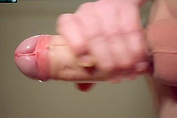 Big White Dick Ejaculates A Huge Load After Years Of Anticipation