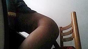 Big booty fuck by a cucumber