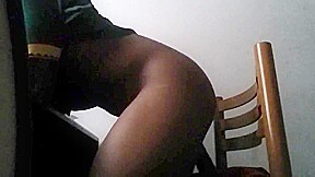 Big booty fuck by a cucumber