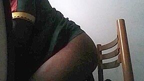 Big booty fuck by a cucumber