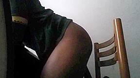 Big booty fuck by a cucumber