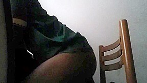 Big booty fuck by a cucumber
