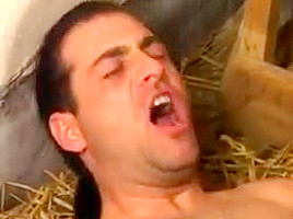 Big saggy tits assfucked pissing in stockings