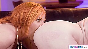 Big tit redhead milf first time lesbian with stunning beauty