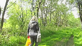 Big tits mature whore fucked outdoor