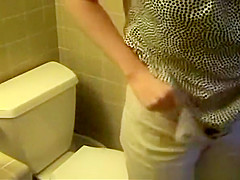Big tits woman filming her pees