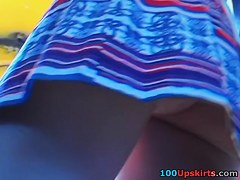 Birthmark butt spy upskirt