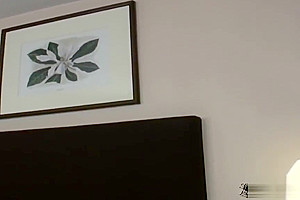 Black shedoll exposes natural tits and swallows dick in POV
