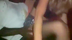 Blond slutwife attends gangbang party