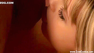 Blonde Haired Beauty Interracial Bj