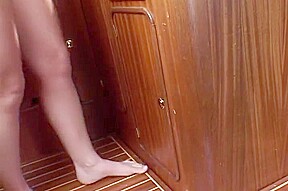 Blonde Lesbians Toy Their Snatches At Sea
