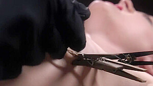Blonde Pale Ass Paddled In Bondage