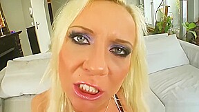 Blonde Takes Two Cocks