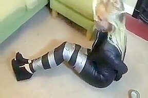 Blonde at home
