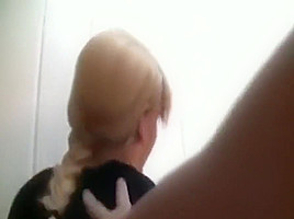 Blonde milf (35-37) sodomized in laundry room