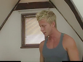 Blonde takes rough throat and pussy punishment