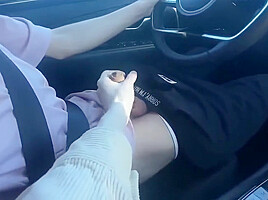 Blowing The Driver During Long Ride