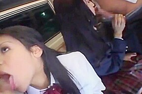 Blowjob on bus