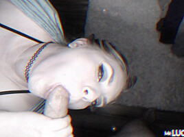 Blue Eyed Blonde Face Fucking And Ball Play in 4K - MrLuckyPOV