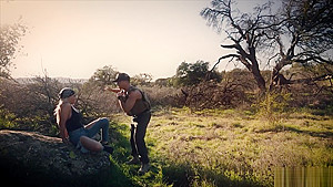 Border patrol guy fucks a hot busty blonde chick hard