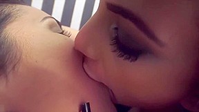 Brazilian Babes Deep Kissing