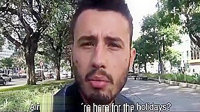 Brazilian hunk sucking uncut cock pov blowjob-LECHELATINO COM