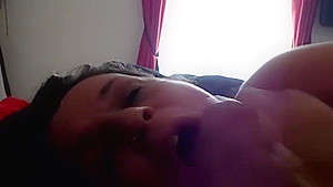 British Gilf Loves Sucking and Gagging on a Big Cock