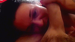 British Gilf Loves Sucking and Gagging on a Big Cock
