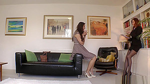 British Lingerie Milf Licks Stockinged Les