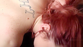British redhead sub spanked before cockriding