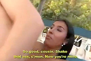 Brunette TS In Outdoor Mutual Frigging