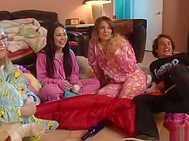 Brunette teen 18+ Gets A Big Cock
