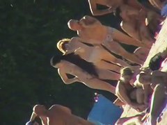 Brunette teen 18+ beach nudist clip