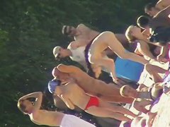 Brunette teen 18+ beach nudist clip