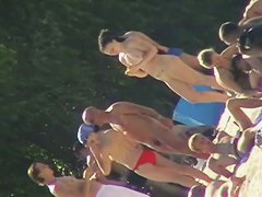 Brunette teen 18+ beach nudist clip